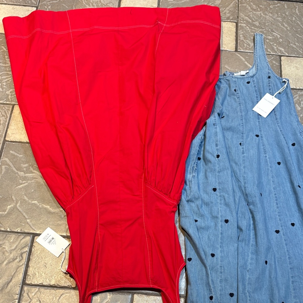Set of 2 NWT Free Assembly Sleeveless Summer Dresses Size 4-6 - Picture 4 of 6